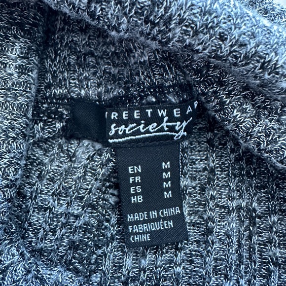 Streetwear Society Grey Turtleneck Soft Sweater Dress (Size M) - Picture 2 of 2